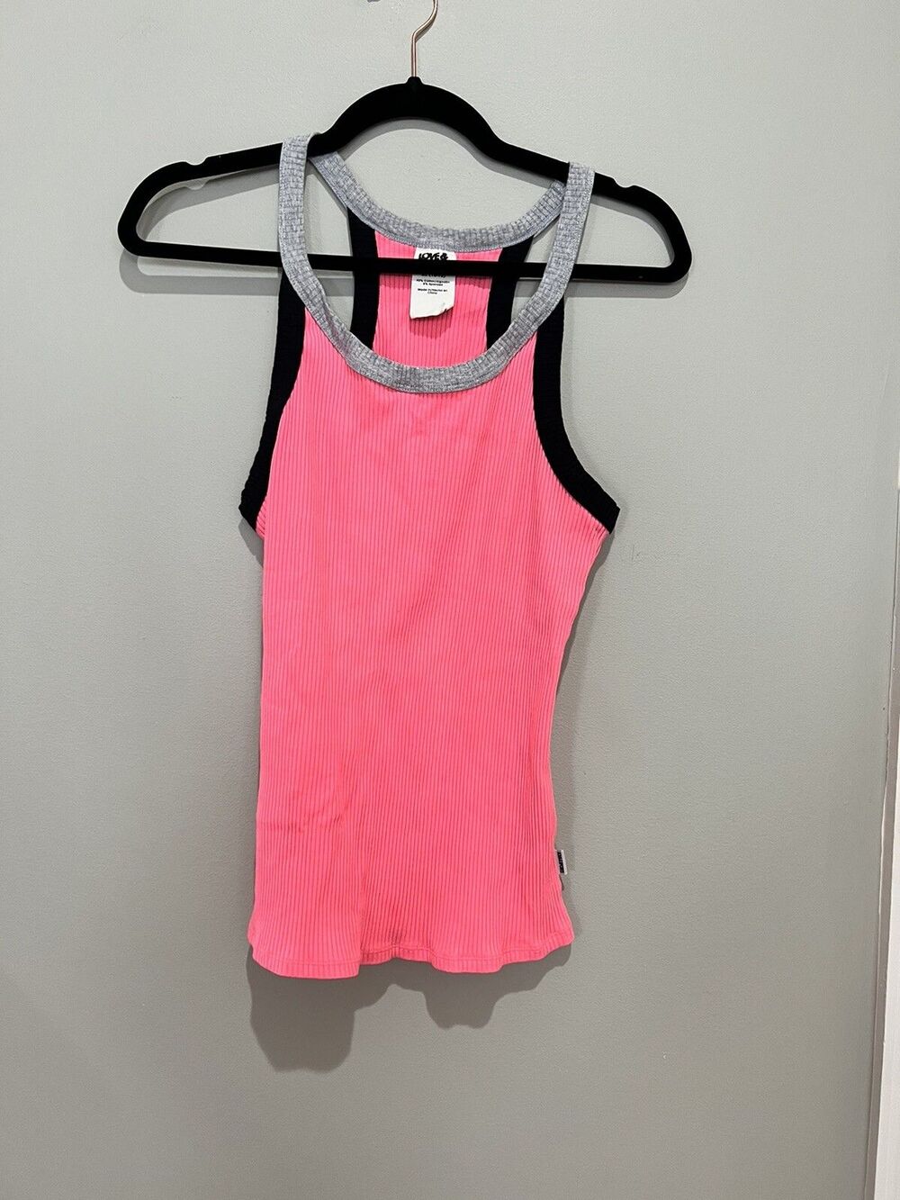 Womens Love & Sports Pink Tank - XL